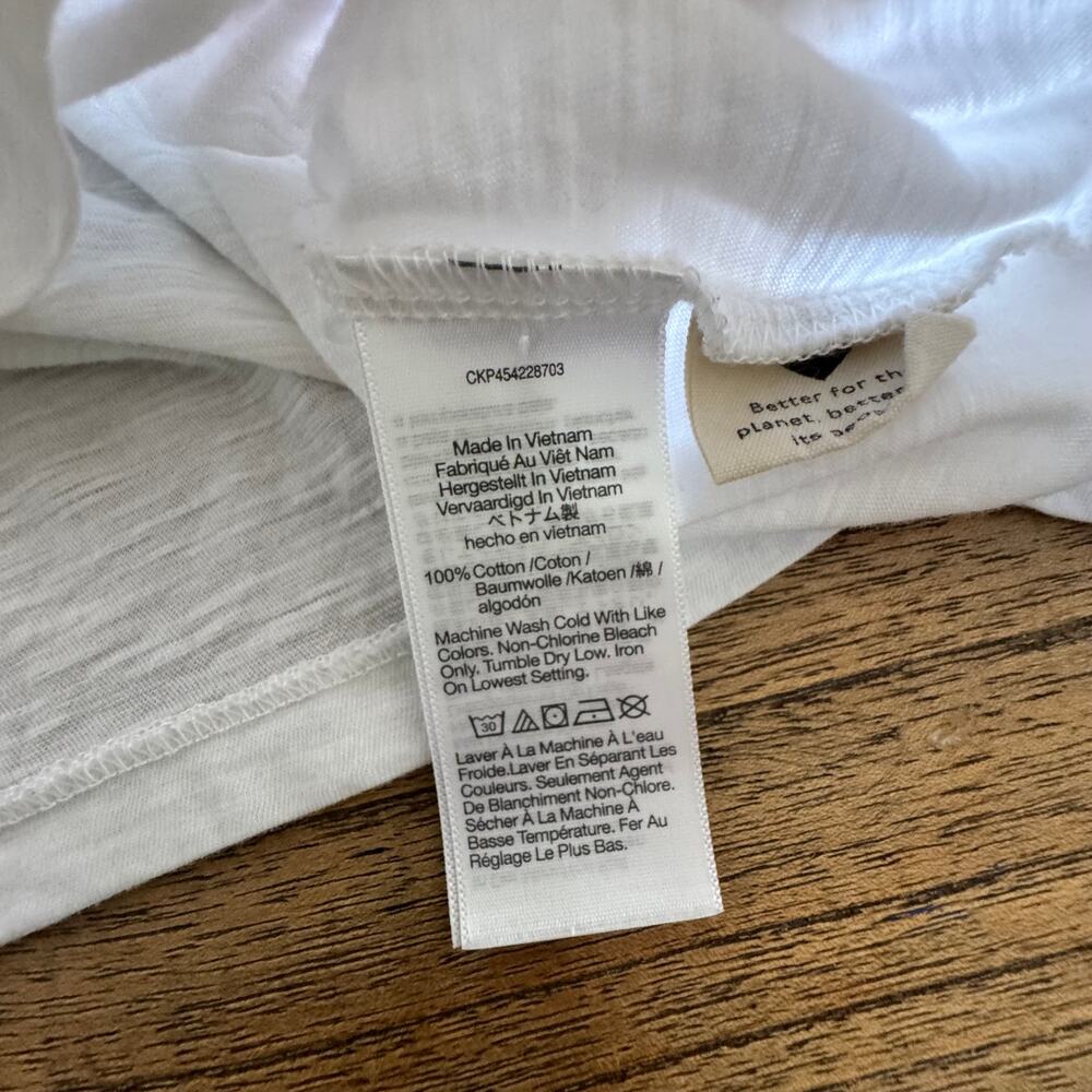 Madewell V-Neck Slub T-Shirt - Size M - Picture 3 of 6